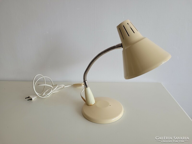 Old, retro, large-sized table lamp with a throat tube, mid-century