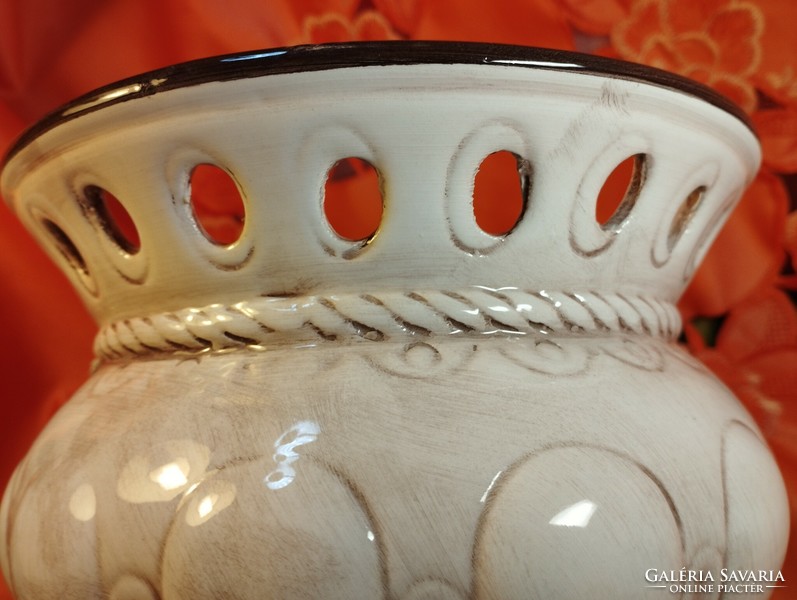 Beautiful antique openwork porcelain bowl