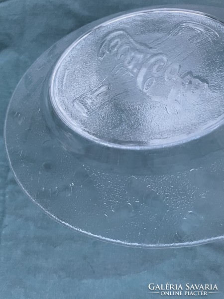 Coca-cola feliratos üveg tányér