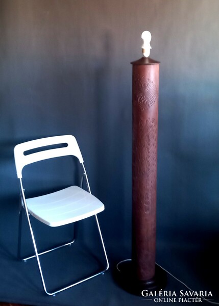 Huge angel pazmino leather floor lamp. 160cm negotiable!