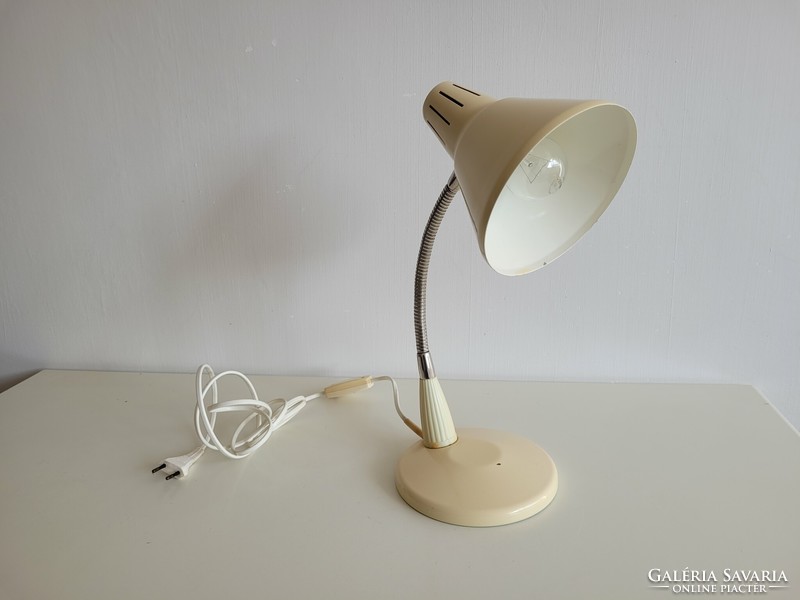 Old, retro, large-sized table lamp with a throat tube, mid-century