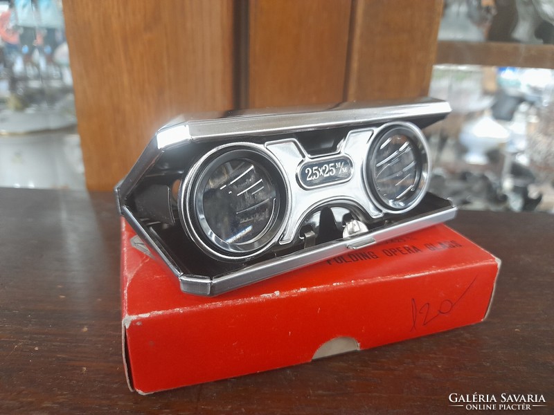 Retro Japanese sport glass theater binoculars, binoculars, in box.