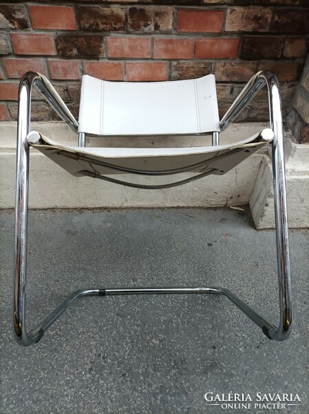 Marcel breuer bauhaus mg5 cantilever chair, with original thick leather, closed tube ends!!!!