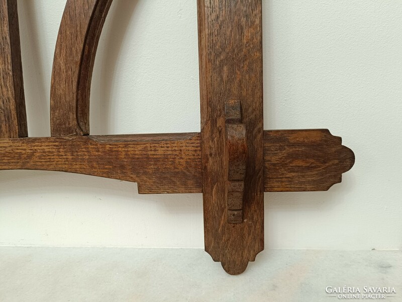 Antik vadász bútor puska tartó kemény fa szecessziós jugendstil fali bútor fegyver tár 815 8258