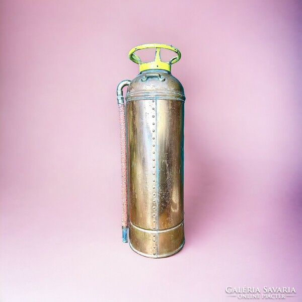 Antique, retro USA fire extinguisher, powder extinguisher
