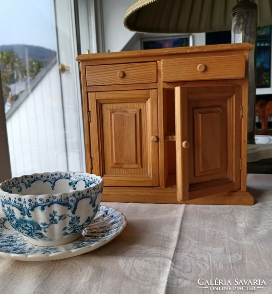 Mini waxed pine sideboard - for storing small things, jewelry, trinkets
