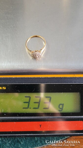 14K gold women's diamond ring 3.33 g