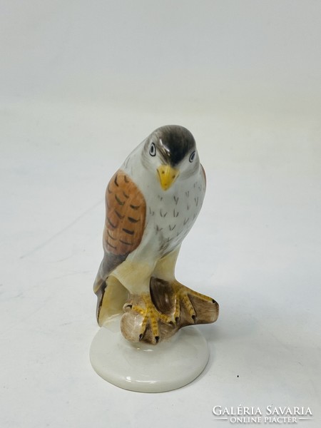 Herendi porcelán sólyom, ragadozó madár figura (8cm)  RZ