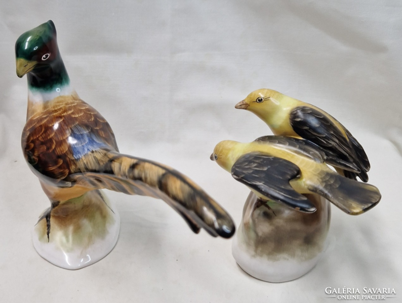 Bodrogkeresztúri nagyméretű porcelán madarak párban eladók