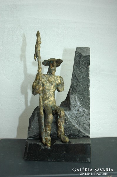 Don qujiote - bronze statue