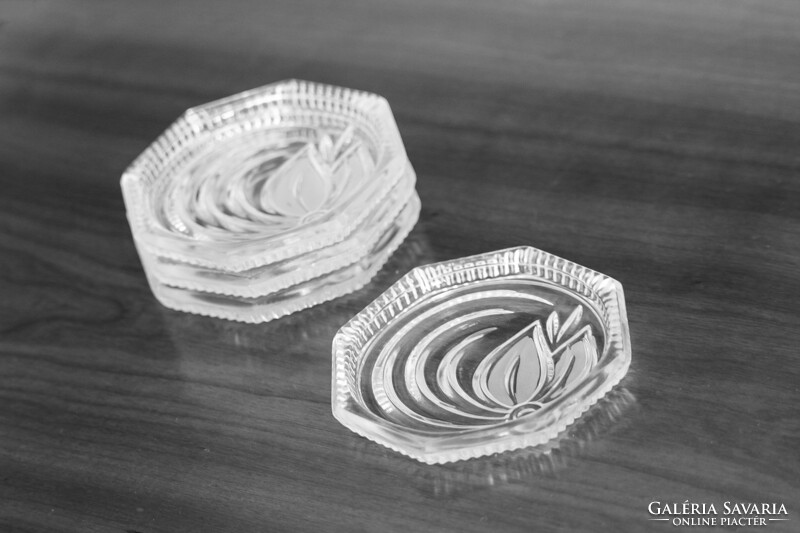 4 crystal-like, polished coasters (price/4pcs)