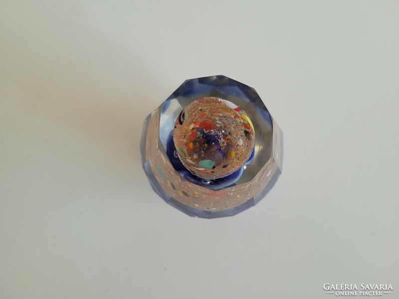 Murano colored glass paperweight decorative glass 10 cm