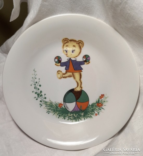 Kahla (German) teddy bear children's saucer