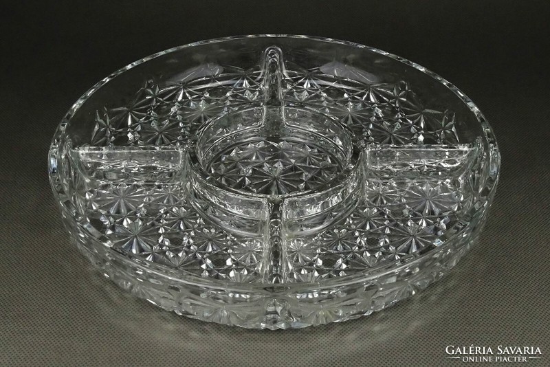 1Q625 veropa French split glass serving bowl in box