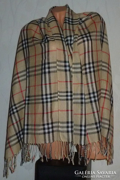 Burberry checked large women's shawl scarf