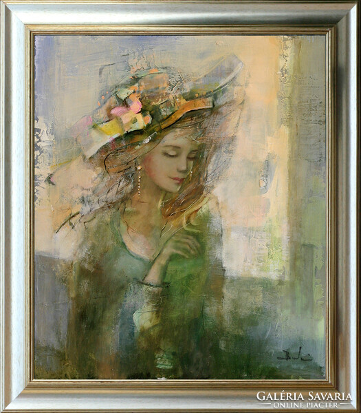 László Budai: Sunny memory - framed: 82x72 cm - size of work: 70x60cm - 24/143b