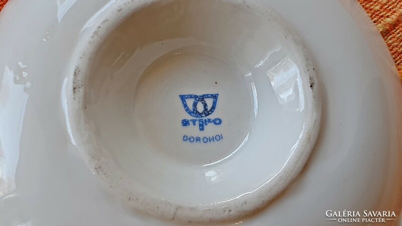 Old ashtray, ashtray. Stipo Dorohoi porcelain
