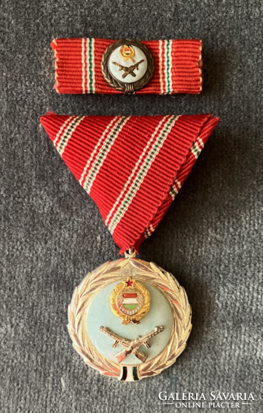 Service merit medal with miniature