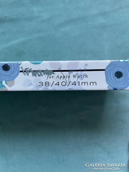 Virágos angol Apple watch szilikonos óraszíj 38-41 mm