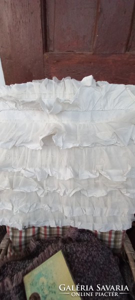 Ruffled vintage pillowcase