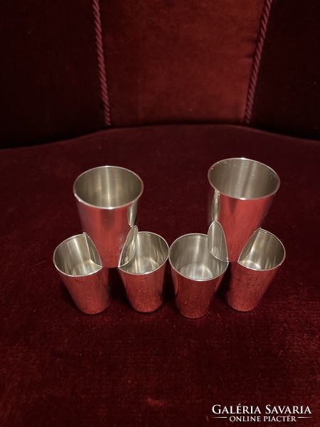 Cups/silver 800/antique short drink glasses!! 120 Grams!