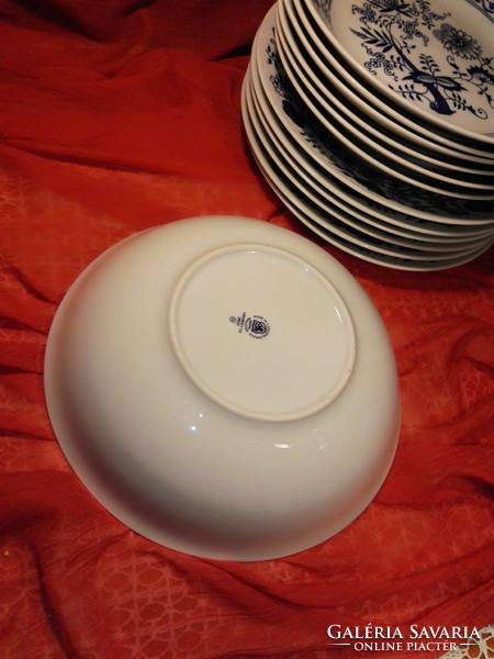 Porcelain bowl with onion pattern.