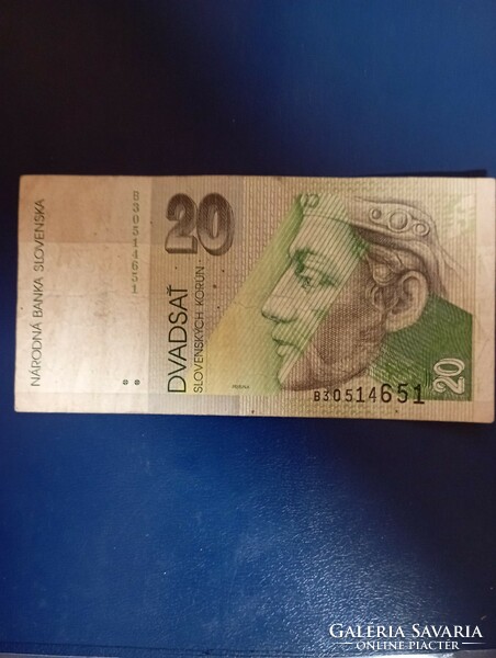 20 szlovák korona 1993 B30514651