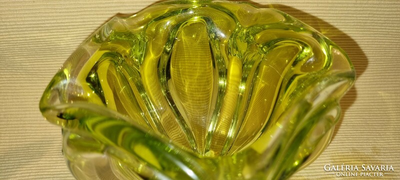 Bohemia art glass, vase by josef hospodka