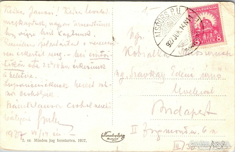 Alsóörs, Alsóörs postcard 1927