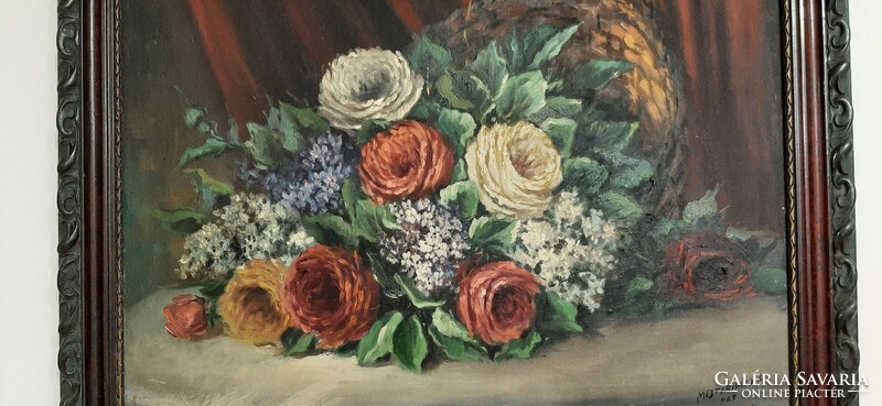 Mesterházy:Virágcsendélet , 65×47