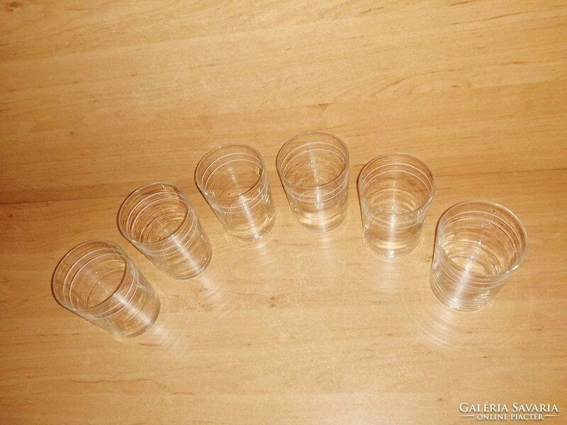 Antique thin glass glass set - 6 pieces in one (1/k)