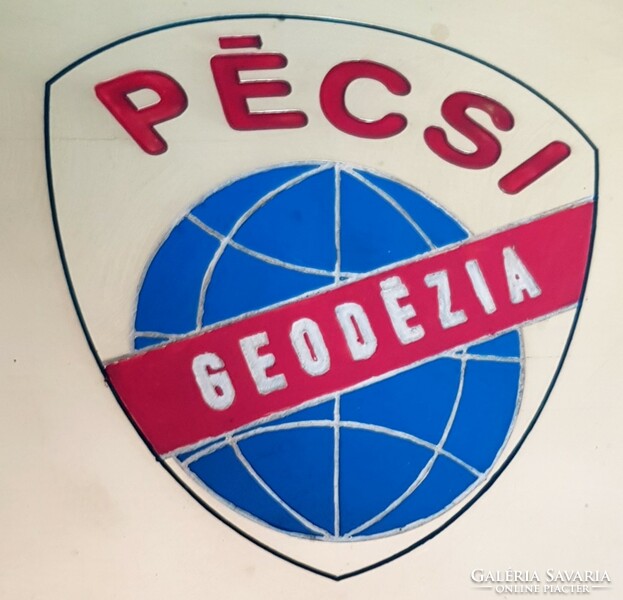 Szeged subdivision of the Pécs geodesy and cartography company wall board 2 pcs