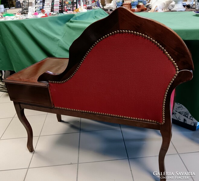 Antique baroque telephone table