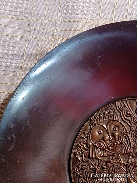 Industrial red copper plate king and queen