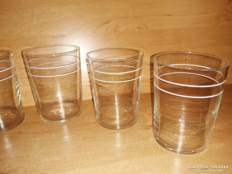 Antik vékony üveg pohár készlet - 6 db egyben (1/K)