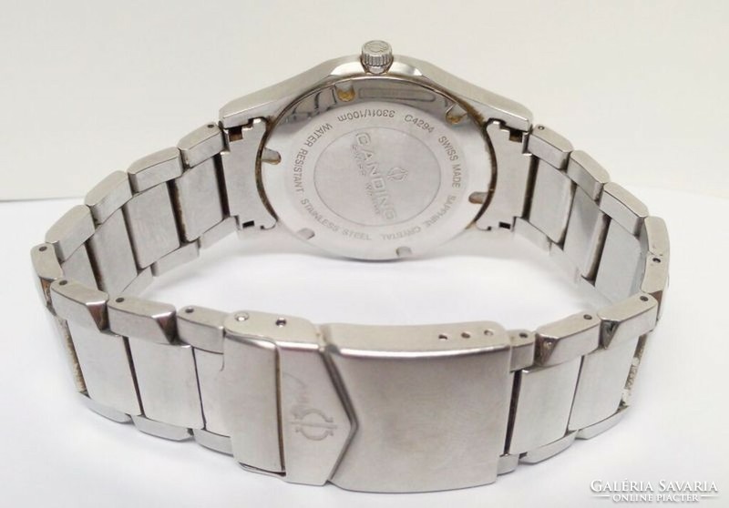 Candino quartz large metal strap men's watch, made in Switzerland, in excellent condition