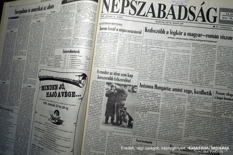 31. SZÜLETÉSNAPRA !?  / 1993 január 13  /  Népszabadság   /  Újság - Magyar / Napilap. Ssz.:  26627