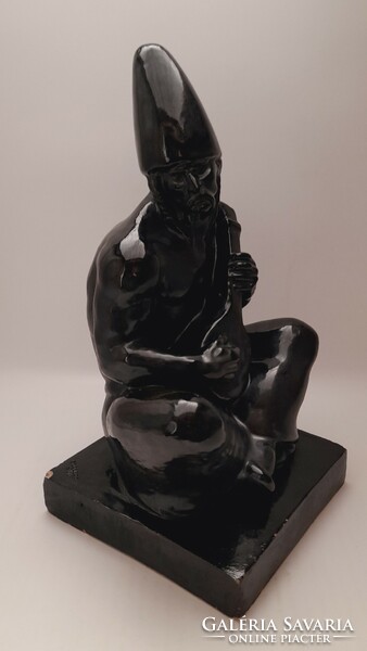 Darabos Iván nagyméretű kerámia figura, 30 cm