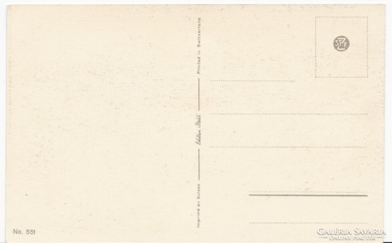 Csendélet szignózott képeslap az 1940-es évekből
