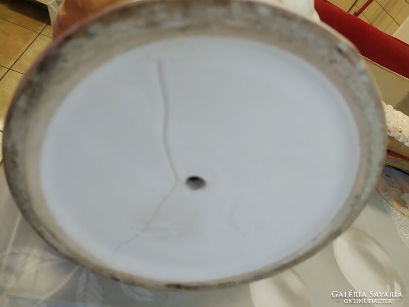 Gyönyörű,Szecessziós porcelán mázas puttó mintás mintás mosdókancsó - 54 cm magas