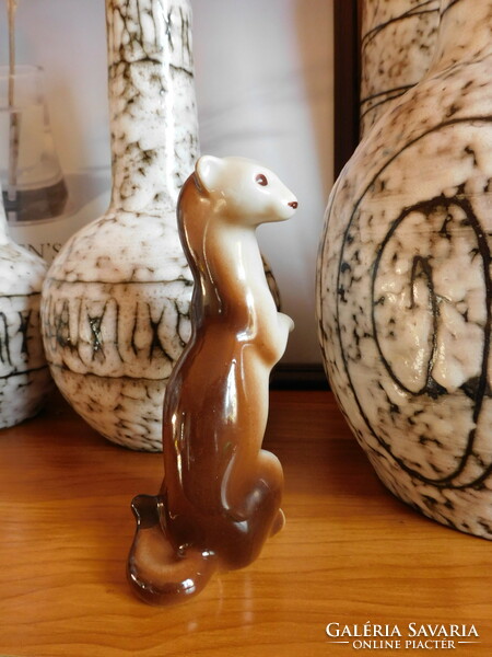 Polonne porcelain weasel from the Soviet era - 15 cm