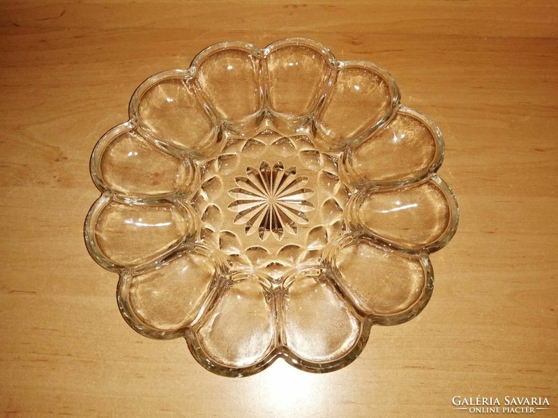 Egg serving glass bowl - dia. 25 cm (b)