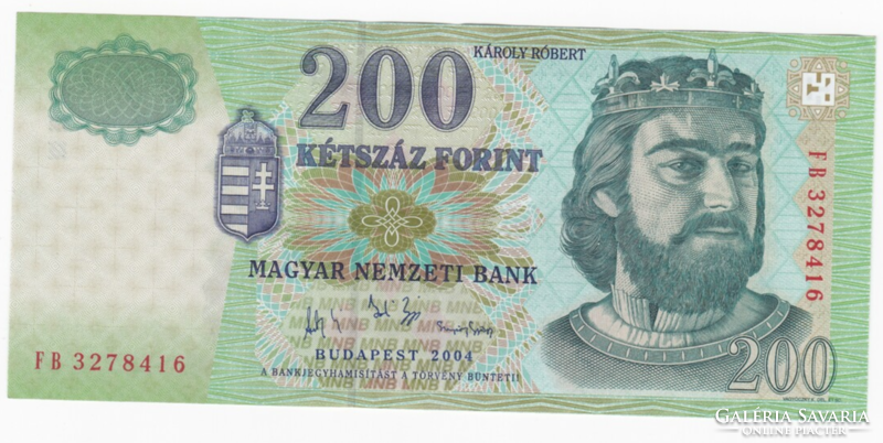 200 HUF banknote from 2004