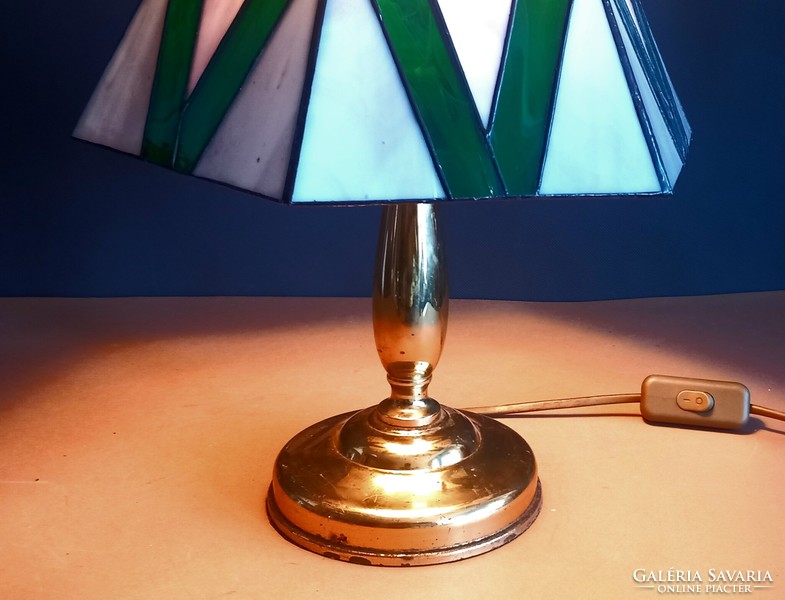 Tiffany asztali lámpa régi ALKUDHATÓ  Art deco design