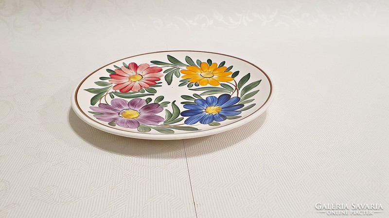 Régi,   (17cm.  átmérővel) kézi festésű fali tányér.