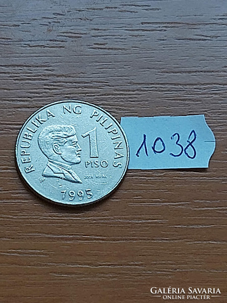 FÜLÖP SZIGETEK 1 PISO 1995 JOSE RIZAL, Réz-nikkel 1038