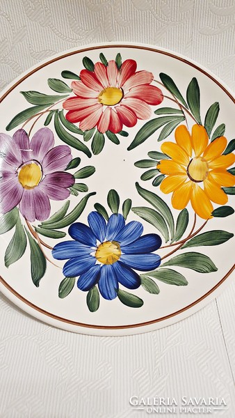 Régi,   (17cm.  átmérővel) kézi festésű fali tányér.