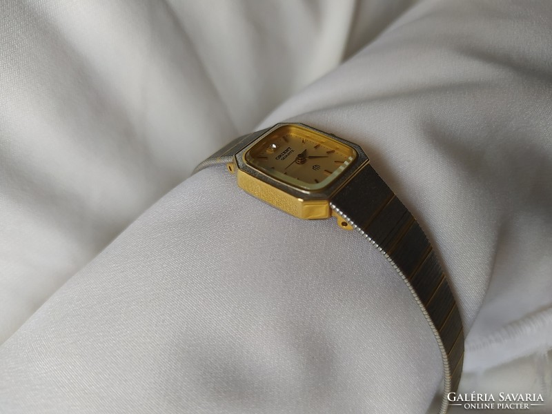 Wonderful vintage oriental jewelry watch (palladium + gold plating)