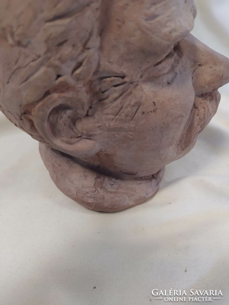 Antique ceramic statue - male head