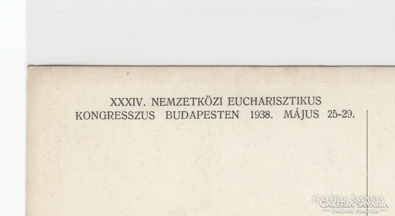 Eucharistia - Vinculum - Caritatis képeslap 1938 (postatiszta)